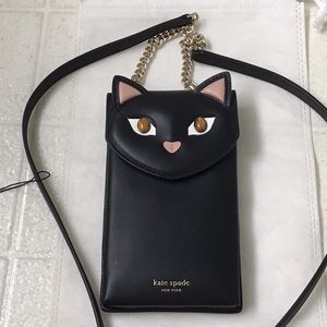 Kate Spade New York cat phone crossbody bag